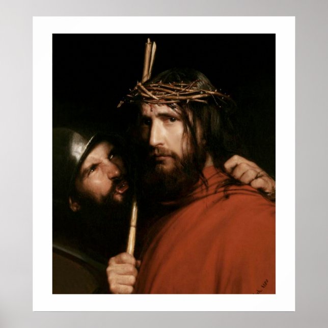 Christ with Thorns by Carl Bloch. Fine Art Print (Front)