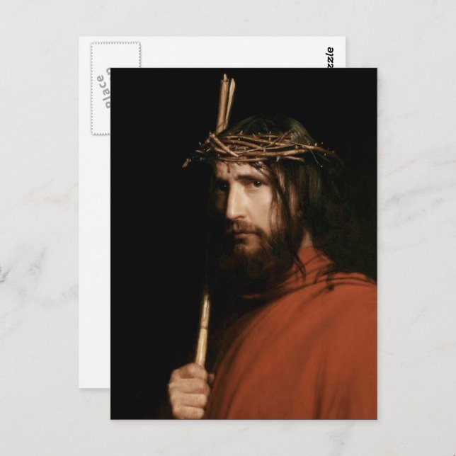 Christ with Thorns. Fine Art Easter Postcard (Front/Back)