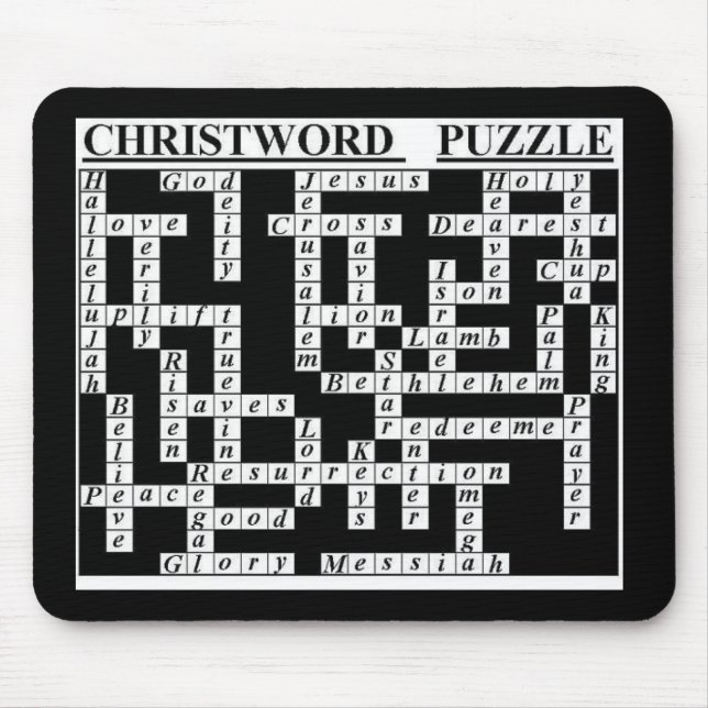 CHRIST-Word Puzzle Mouse Mat (Front)
