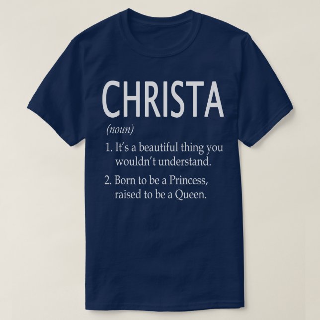 Christa Name Gift 86 T-Shirt (Design Front)