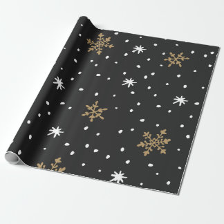 Christamas Snowflakes Matte Wrapping Paper