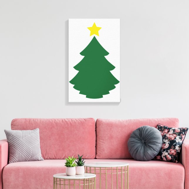 Christamas tree design 1 canvas print (Insitu(LivingRoom))