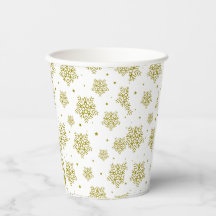 CHRISTAMS GOLD SNOW FLAKES MODERN MINIMAL STYLISH