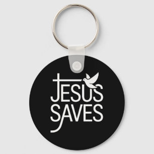 Christan Jesus Saves Premium Key Ring