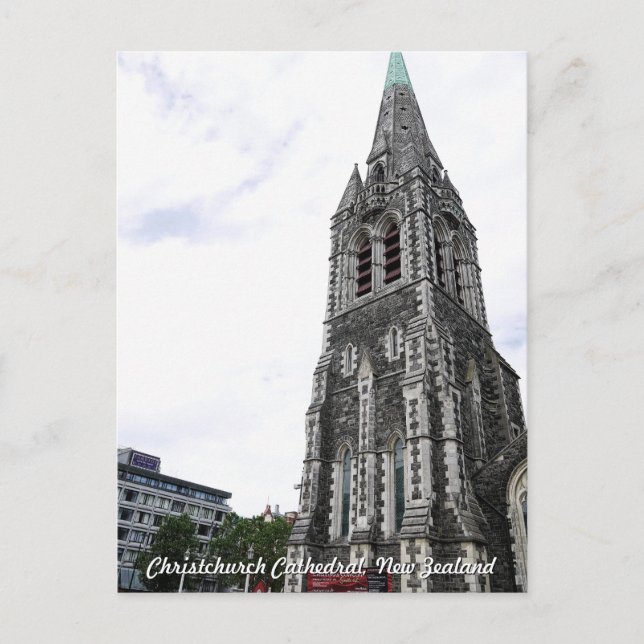 ChristChurch Cathedral, New Zealand Postcard (Front)