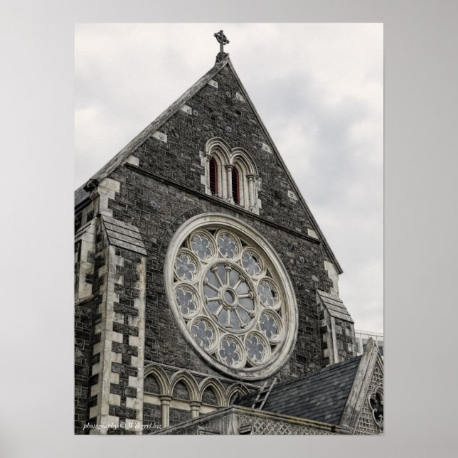 ChristChurch Cathedral, New Zealand Poster (Front)