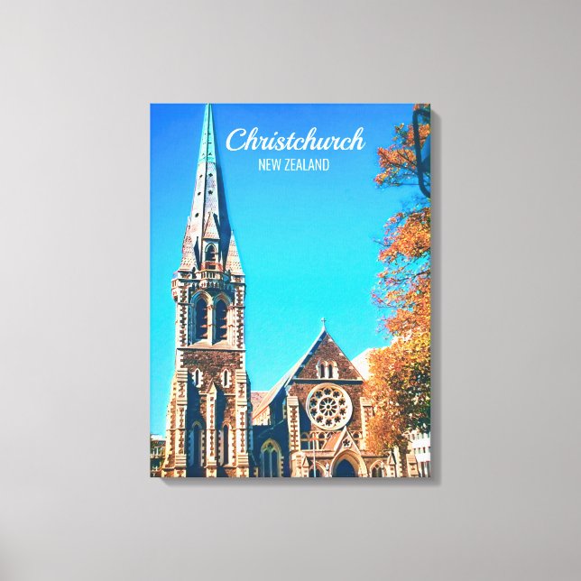 Christchurch Cathedral New Zealand travel Canvas Print (Front)