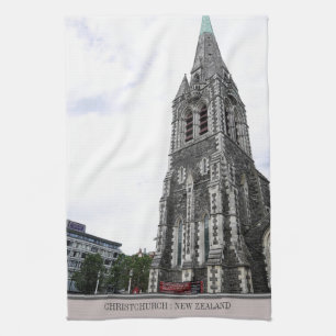 Christchurch Church New Zealand Tea Towel