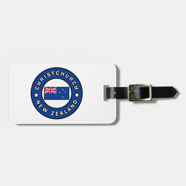 Christchurch New Zealand Luggage Tag (Front Horizontal)