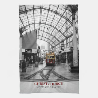 Christchurch New Zealand Tram Tea Towel