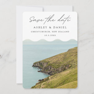 Christchurch Save the Date New Zealand Wedding Invitation