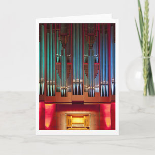 Christchurch Town Hall organ card (vertical)