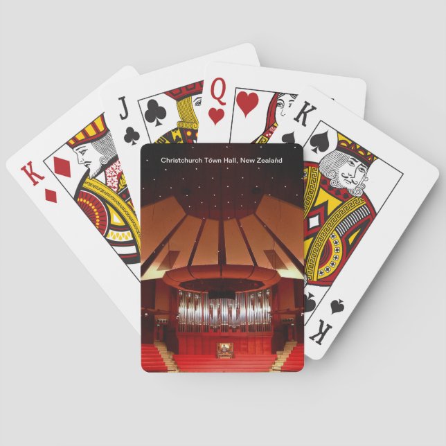 Christchurch Town Hall Playing Cards (Back)