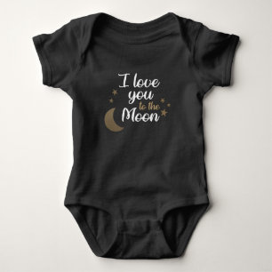 Christelijke Baby Romper - I love you to the moon Bodysuit