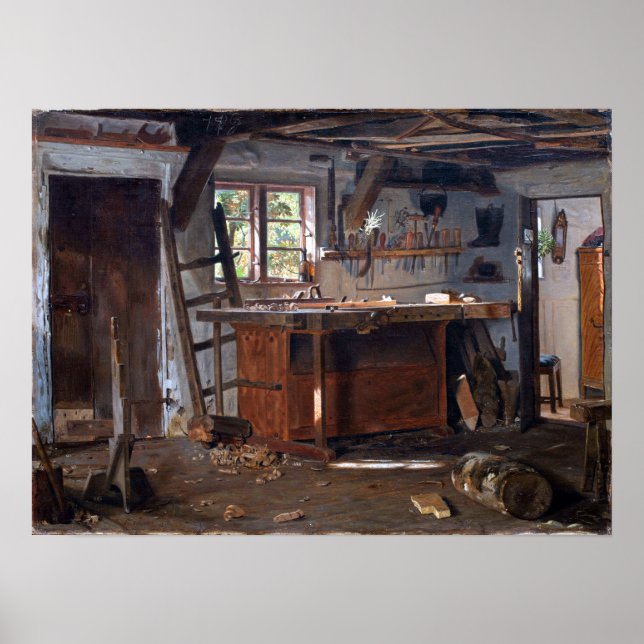 Christen Dalsgaard A Carpenter's Workshop Poster (Front)
