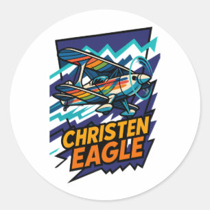 Christen Eagle  Classic Round Sticker