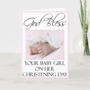 Christening/Baptism Cards for Baby Girl