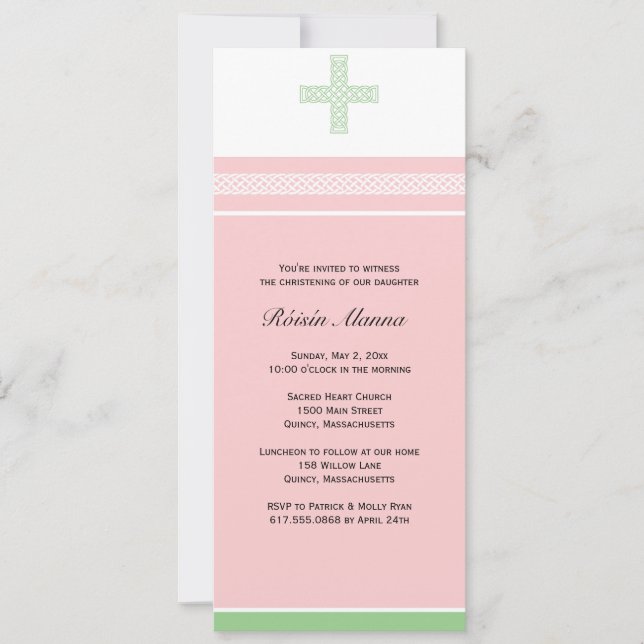Christening / Baptism  Invitation (Front)