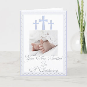 Christening/Baptism Invitation for Baby Boy