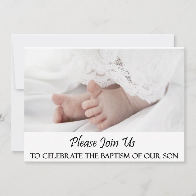 Christening/Baptism Son Invitation (Front)