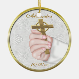 Christening Cross Ornament