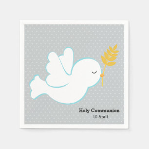 Christening dove * Choose background colour Napkin