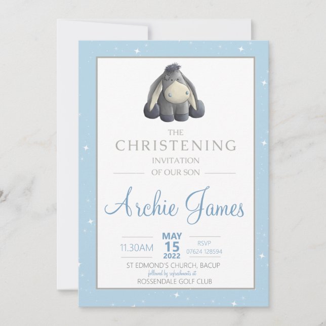 Christening Invitation (Front)