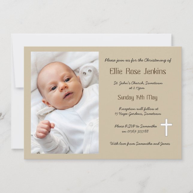 Christening invitation (Front)