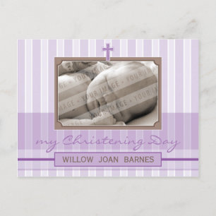 CHRISTENING INVITATION :: stylish stripe 4