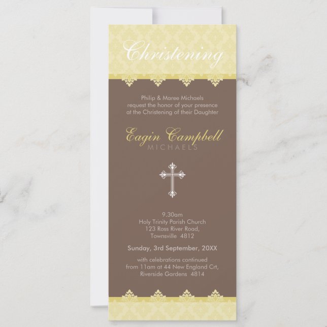 CHRISTENING INVITES :: oh so beautiful 6P (Front)