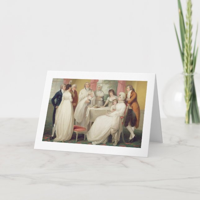 Christening of the Heir, c.1799 (oil on canvas) se Card (Front)