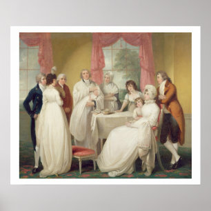 Christening of the Heir, c.1799 (oil on canvas) se Poster