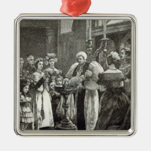 Christening of the Princess Louise Metal Tree Decoration