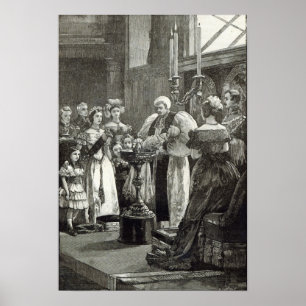 Christening of the Princess Louise Poster