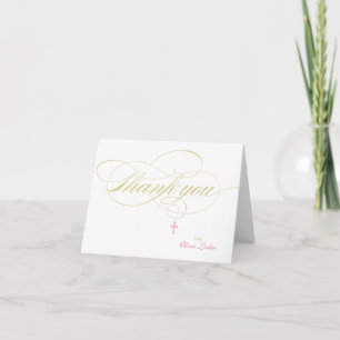 Christening or First Communion Thank You Card