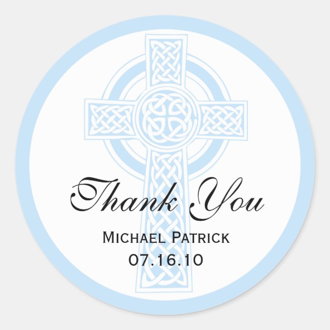 Christening, Shower or First Communion Sticker (Front)