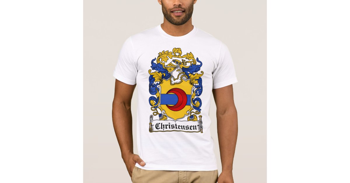Christensen Family Crest T-Shirt | Zazzle