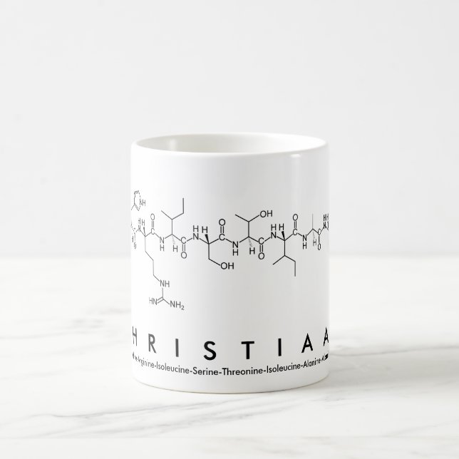 Christiaan peptide name mug (Center)