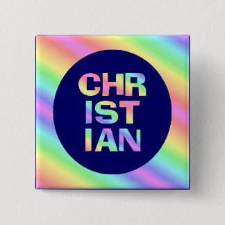 Christian 15 Cm Square Badge