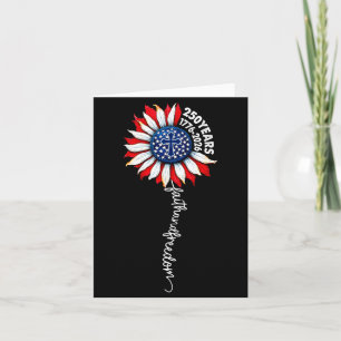 Christian 250 Years Faith Dom 4th July 250 Card