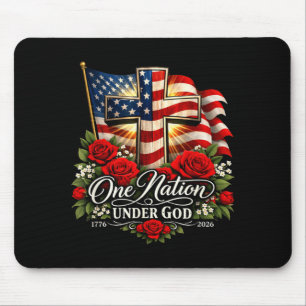 Christian 250th Birthday USA 250 Year of Freedom Mouse Mat
