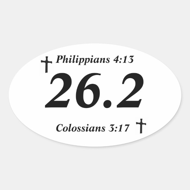 Christian 26.2 Sticker (Front)