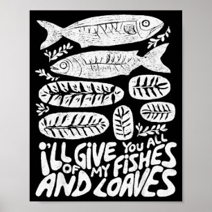 Christian 2 Fishes 5 Breads 5000 Against Poster