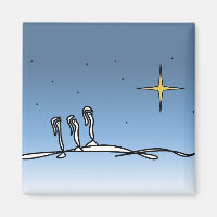 Christian 3 Wise Men Abstract Design Magnet