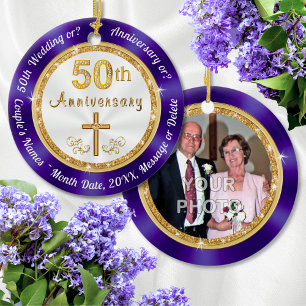 CHRISTIAN, 50th Wedding Anniversary Ornaments