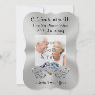 Christian 60th Wedding Anniversary Invitations