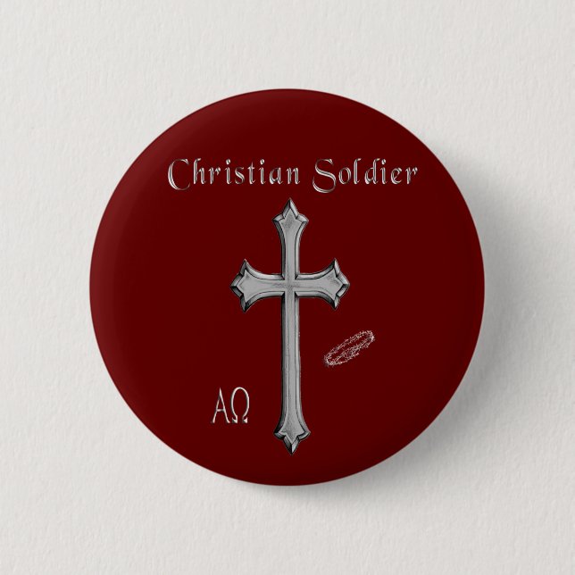 Christian 6 Cm Round Badge (Front)