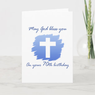 Christian 70th Birthday Card