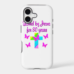 CHRISTIAN 80TH BIRTHDAY CROSS DESIGN