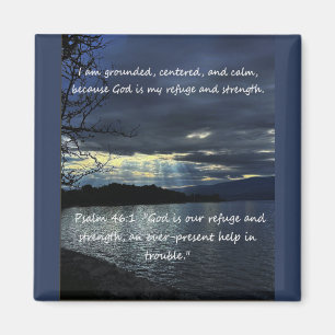 Christian Affirmation Quote & Corresponding Bible  Magnet